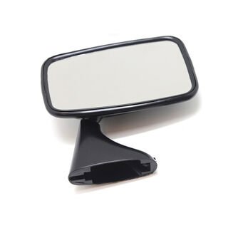 M68990E R/H Black painted stainless steel door mirror