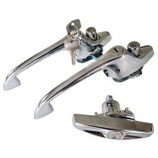 CZH1785 Chrome door and boot handle set